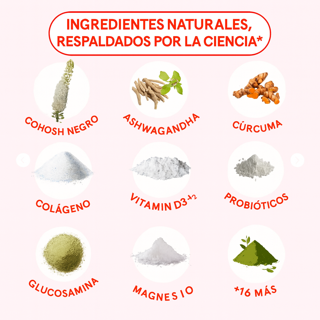 Serenidad Total™ – 21 Nutrientes para la Calma, Energía y Bienestar Femenino