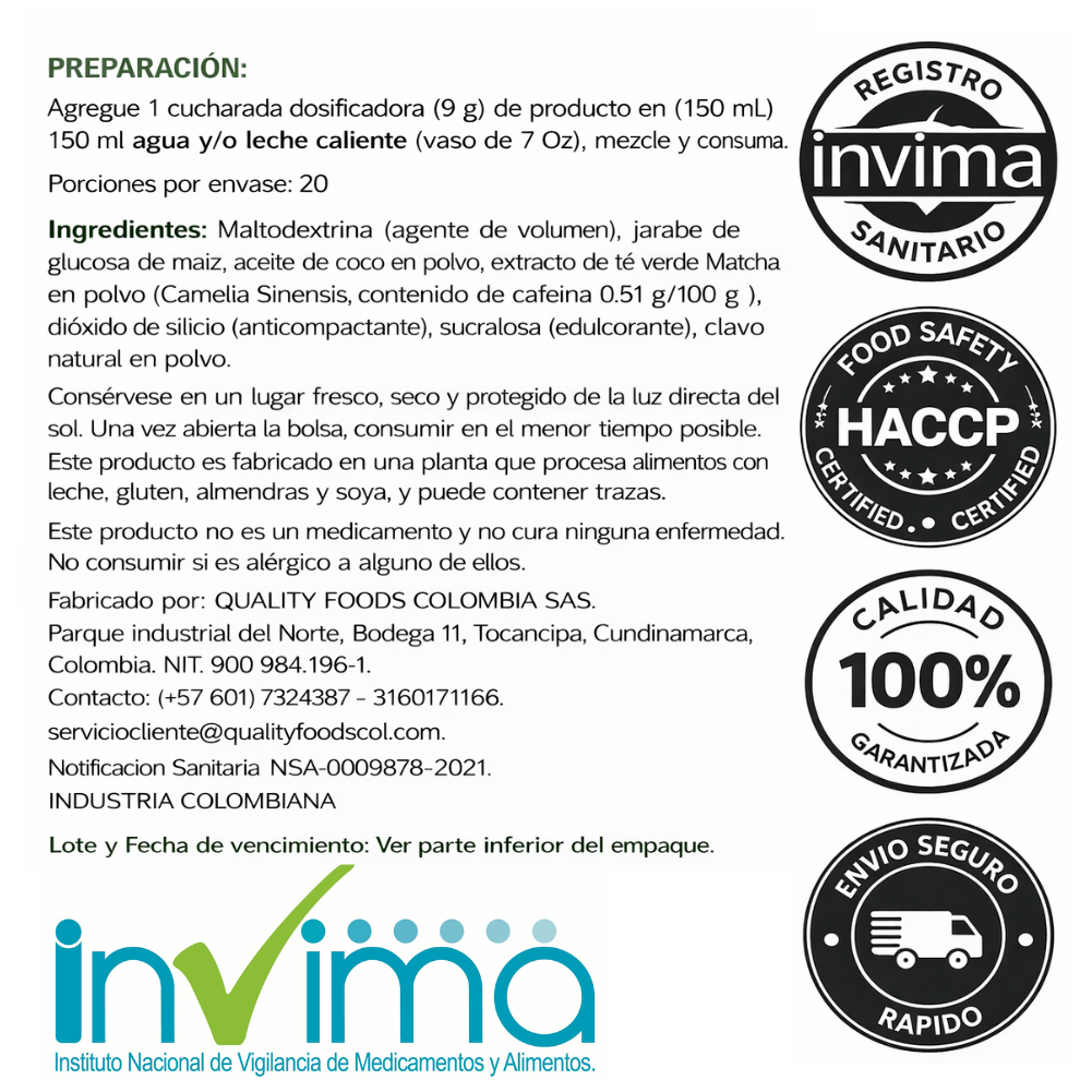 Matcha - Metabolismo Acelerado Naturalmente ✅