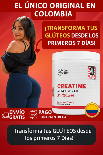 Original Old School Creatine 3 in 1 - Adiós a las piernas flacas y la cola de tabla.